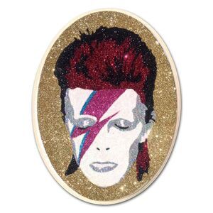 David Bowie ZIggy Stardust Art Icons Glitter